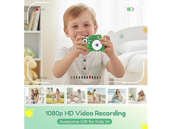 KIDWILL Kids Camera with Tripod