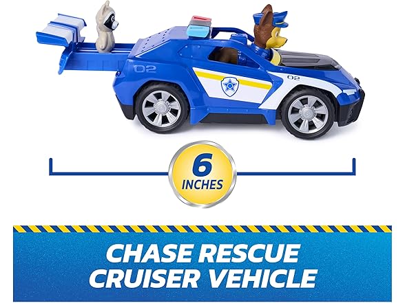 Paw Patrol: Search & Rescue,Chase Rescue Cruiser Vehicle with 2 Figures