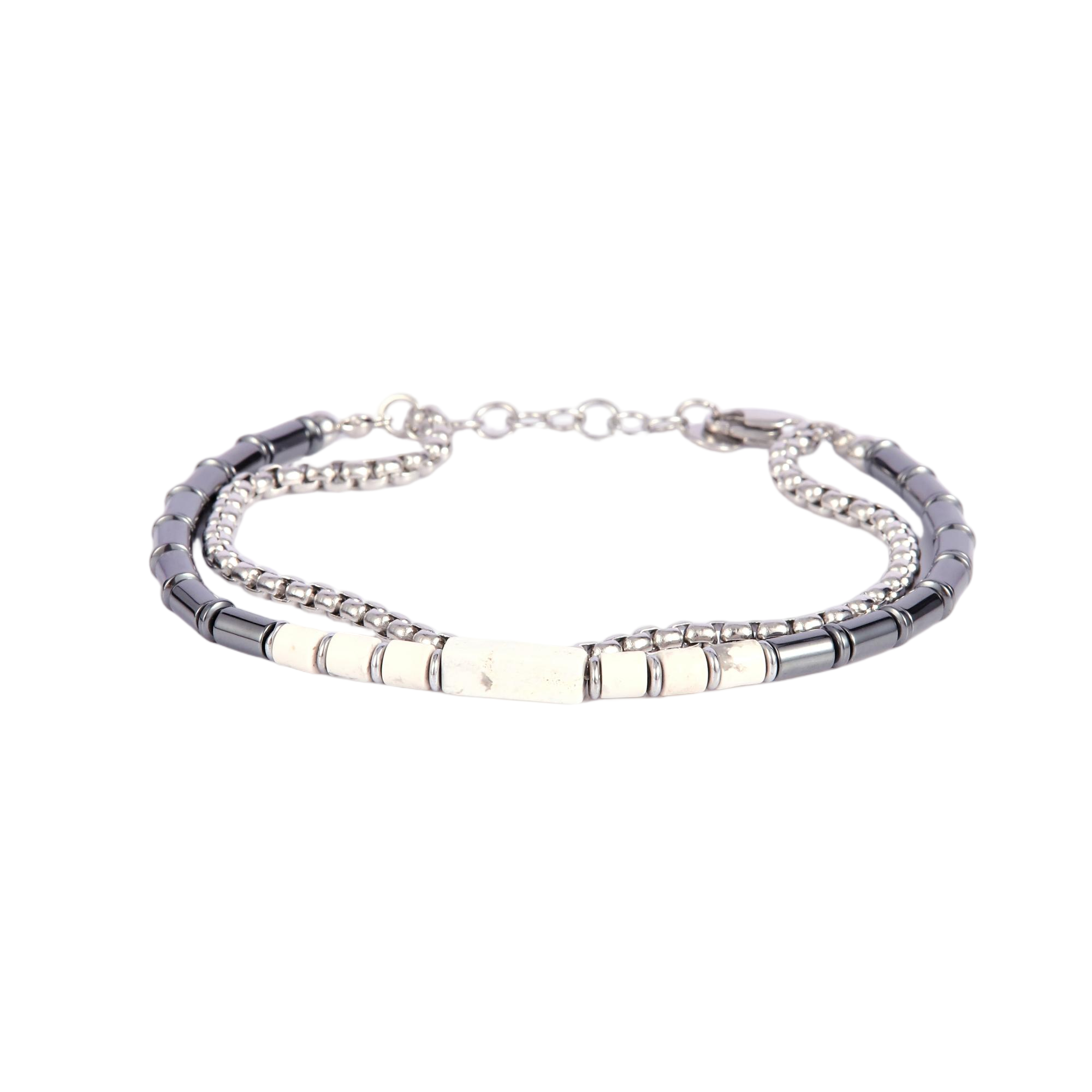 Mens Hematite Bead Bracelet - Gallery 15