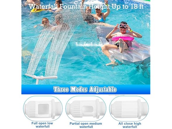 Swimming Pool Waterfall Fountain Sprayer