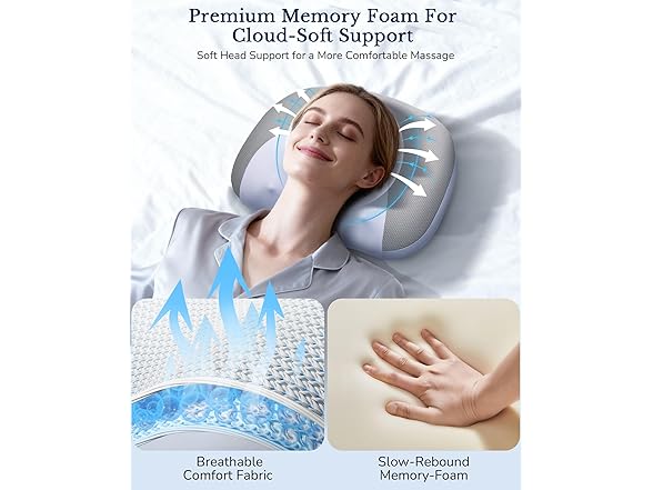 JZBRAIN Neck Massager Pillow with Heat