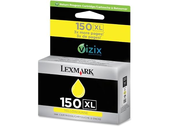 Lexmark 14N1618 High Yield 150XL Ink Cartridge, Retail Packaging Ink (Yellow)