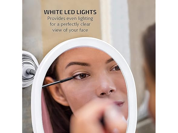 OVENTE 9'' Rechargeable Lighted Wall Mou