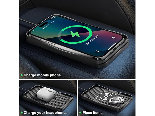 Gumnay 15W Car Wireless Charger Pad