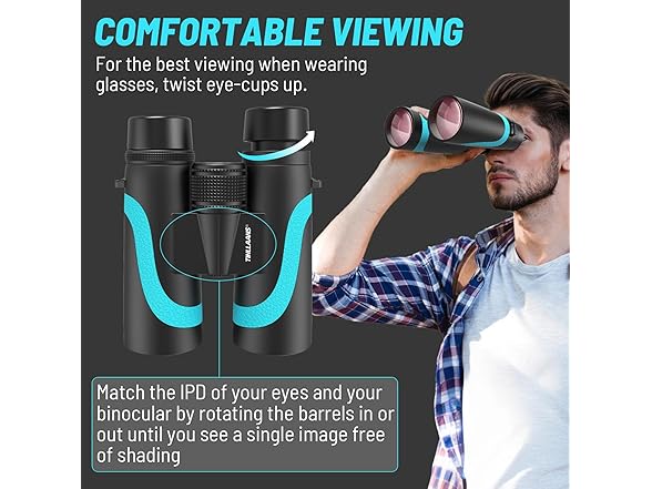 High Powered 15x55 HD Binoculars | BAK4 Prism