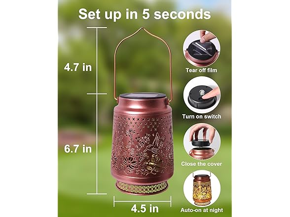 Fussion Hummingbird Solar Lantern