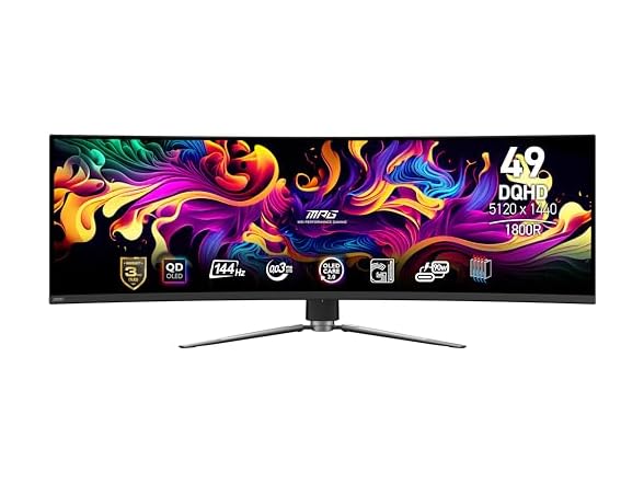 MSI 49" QD-OLED Curved Monitor | 491CQP QD-OLED