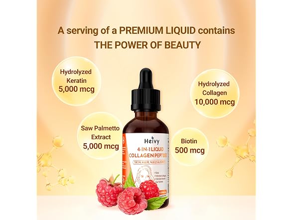 Heivy 4in1 Liquid Collagen Peptides 2 oz