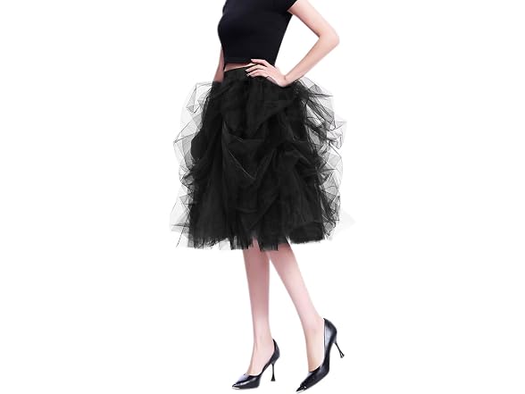 Wdpl Women (XL) Short Tulle Skirt Gathered Skirts