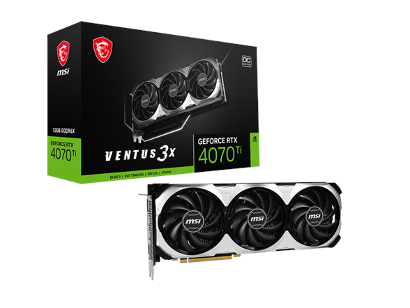 MSI GeForce RTX 4070 Ti VENTUS 3X 12G OC