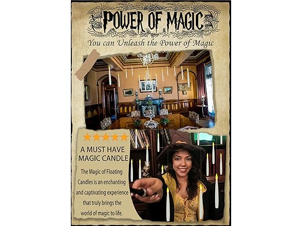 20 PCs Floating Candles with Wand