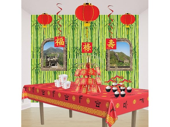 Beistle Bamboo Wall Backdrop 4ft x 30ft