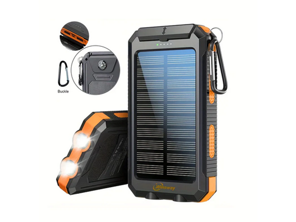 2-Pack 10,000mAh Portable Solar Charger