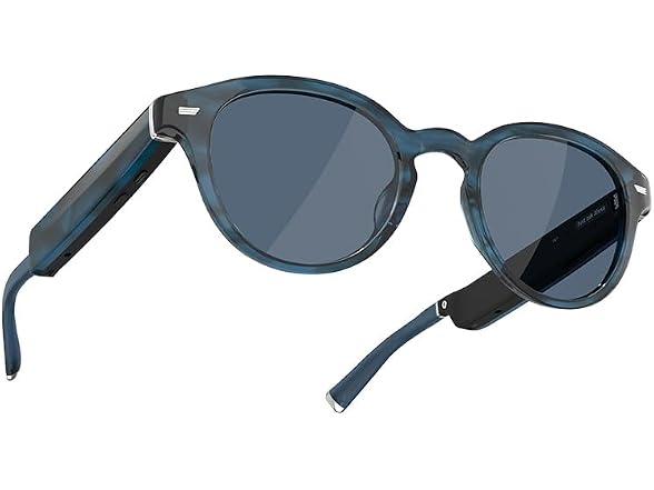 (NEW) Amazon Echo Frames Smart glasses, Designed for Alexa+, Round frames in Blue Tortoise