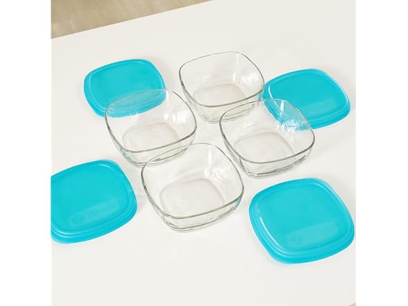 Libbey Serve It Glass Storage Bowls Set of 8