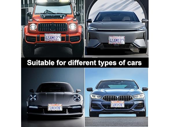 Car captain 2pcs License Plate Protector