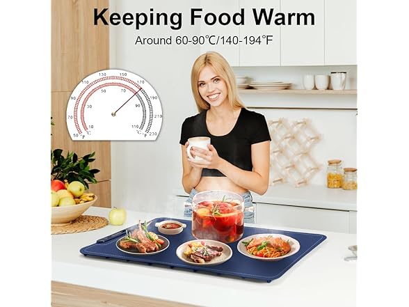 KOURILAND Extra-Large Food Warming Mat