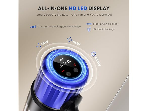 Teendow 500W Cordless Vacuum Cleaner