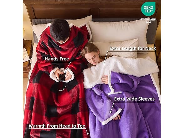 IFNOW Sherpa Wearable Blanket