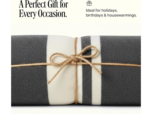 Preston Lane Highrise Throw 50x70 Slate - Gallery 2