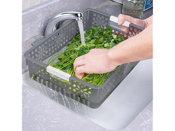 Cetomo Plastic Storage Box Clear Black, 6 Pack 