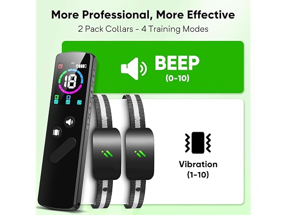 PFIXV Dog Training Collar 2 Dogs with Remote Control