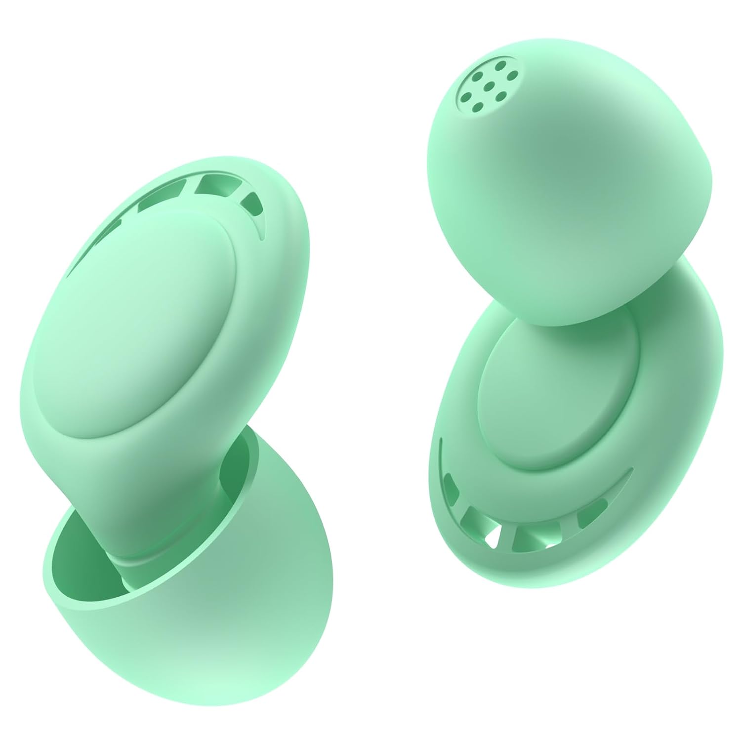 Beinkap Silicone Ear Plugs 6 Pairs, Green - Gallery 7