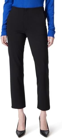 DEE OCLEPPO Women's Marlie Ponti Ankle Straight Leg Pant Standard, Black