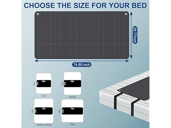 Safotad Grounding Mat for Bed