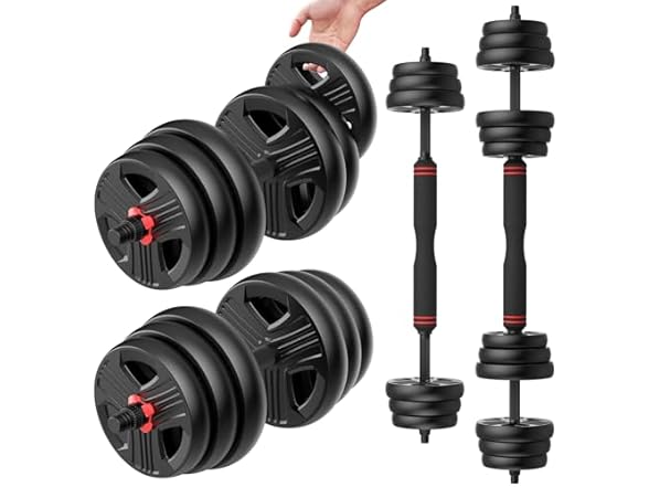 UKEEP Adjustable Dumbbells Set, 60lbs