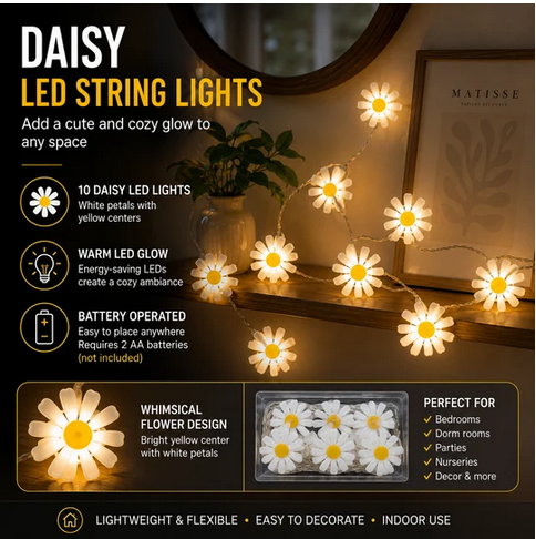 Daisy LED String Lights - Gallery 4