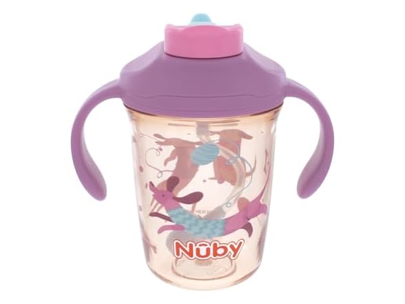 Nuby Multi-Function 2-in-1 Toddler Cup, Dog