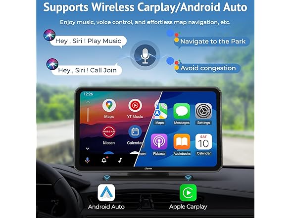 7" CarPlay Screen w/ Android 12 System