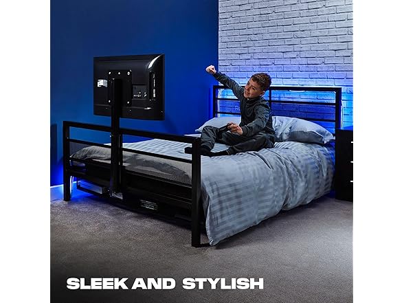 X Rocker Full Gaming Bed, Rotating TV Mount