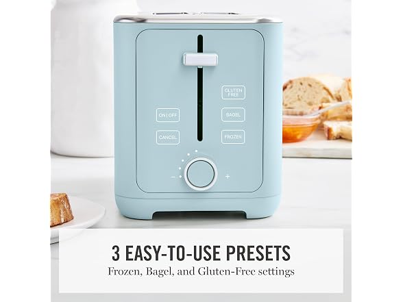 Martha Stewart 2-Slice Toaster Sky Blue
