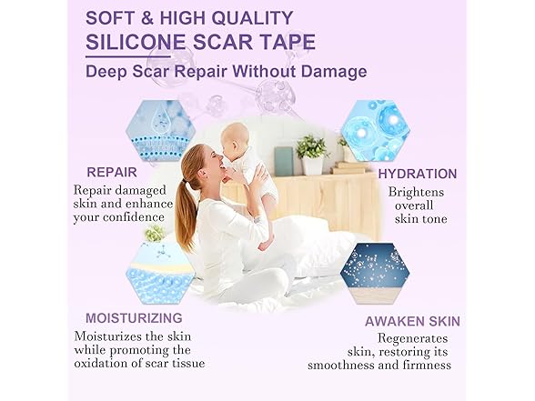 LUXEFUS Silicone Scar Tape