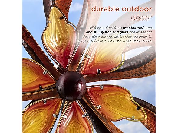 Alpine 96" Metal Flower Spinner