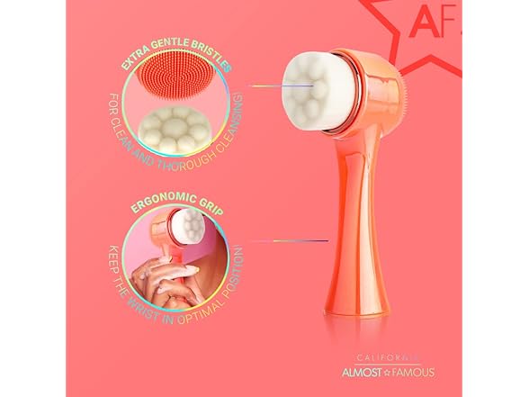 3PK Almost Famous Face Scrubber 2-in-1 Exfoliator