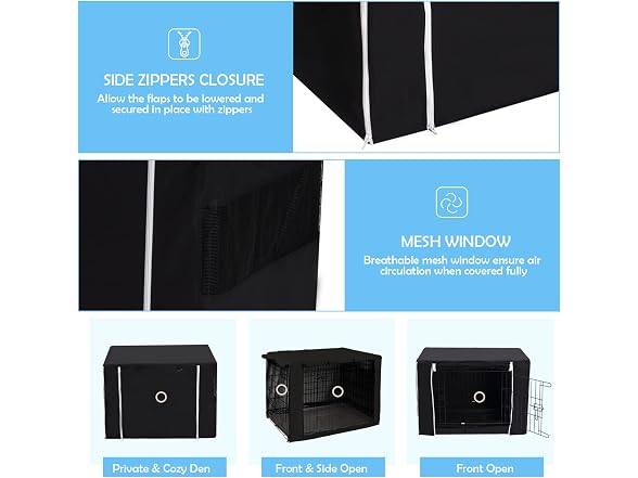 Morezi Dog Crate Cover for Wire Crates Kennel