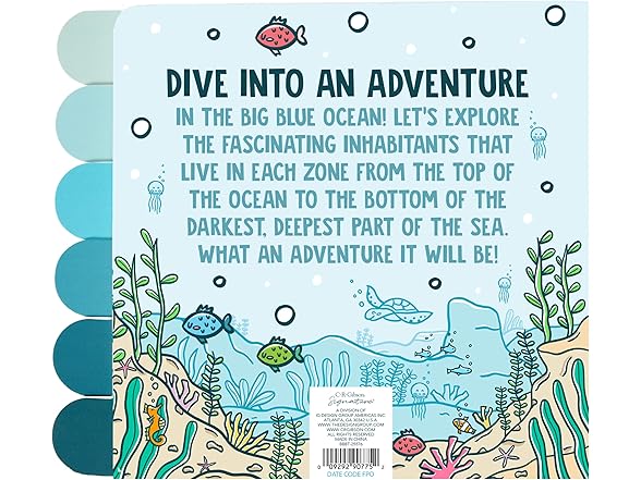 C.R. Gibson Lets Explore Under the Sea Board Book
