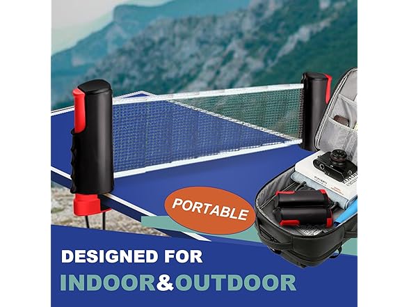 AMORPULSEE Retractable Ping Pong Net