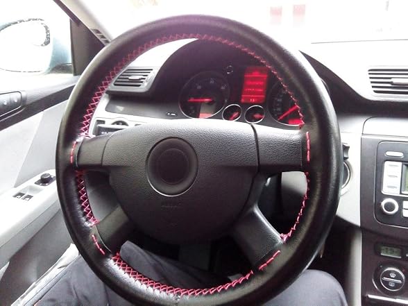 AULLY PARK Universal Leather Steering Wheel 7/8