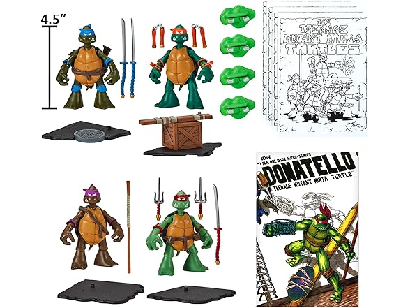 TMNT Original Sketch Collector Figure w Comic Book