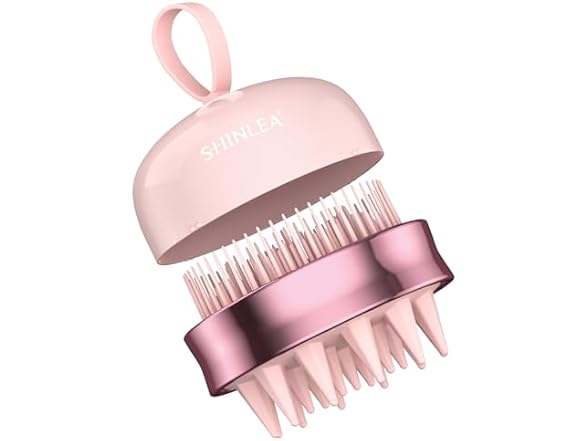 SHINLEA 2 in 1 Scalp Massager Shampoo Br