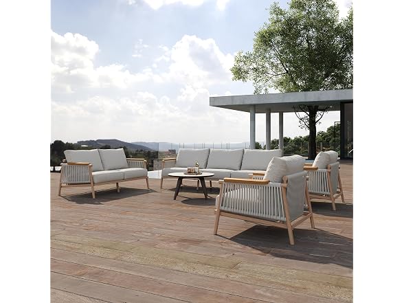 Acanva Moss Aluminum Outdoor Loveseat