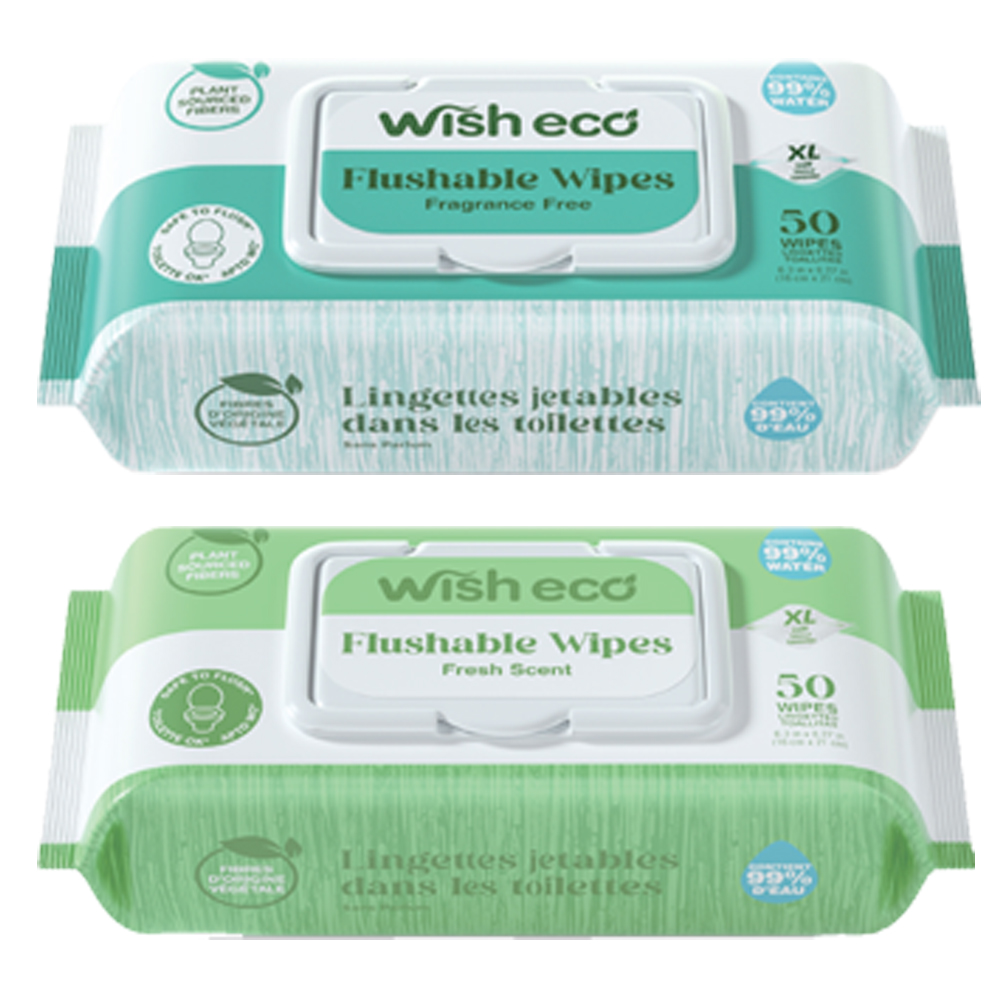 600ct Eco Friendly Flushable Wipes - Gallery 6