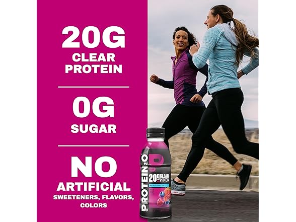 12CT Protein2o Hydration Drink - 2-in-1 Liquid Protein