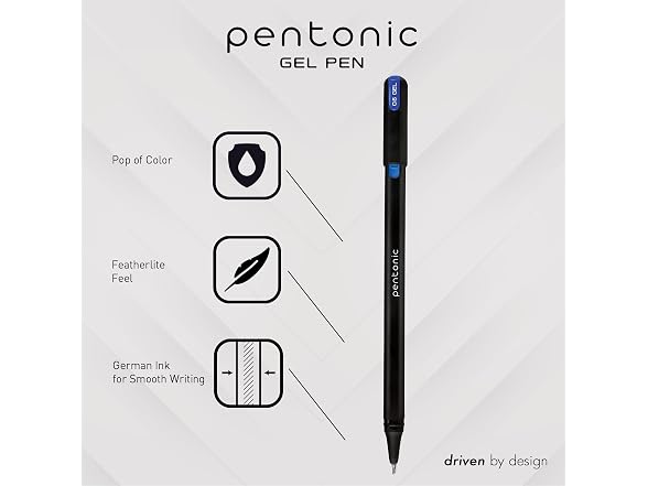 Pentonic Gel Pens In Pen Organizer