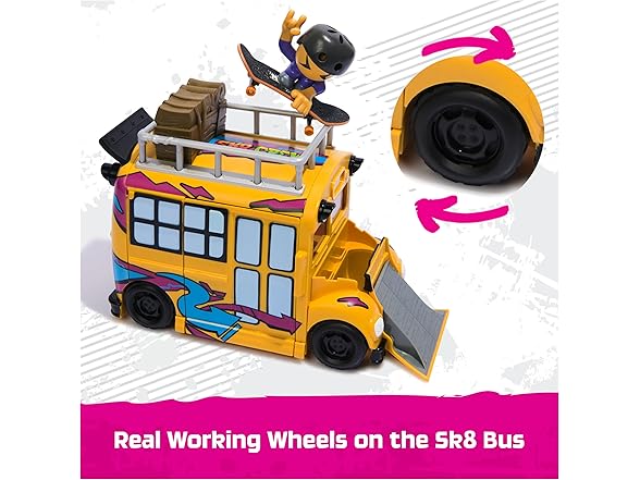 TECH DECK Sk8 Crew 2-in-1 Transforming Ultra Sk8 Bus