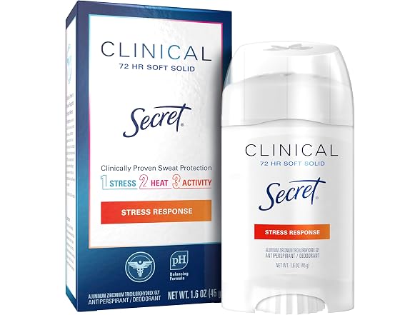 Secret Clinical Strength Deodorant 1.6oz 3pk